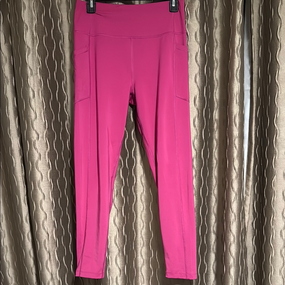 Calvin Klein Fuchsia High-Waisted Leggings